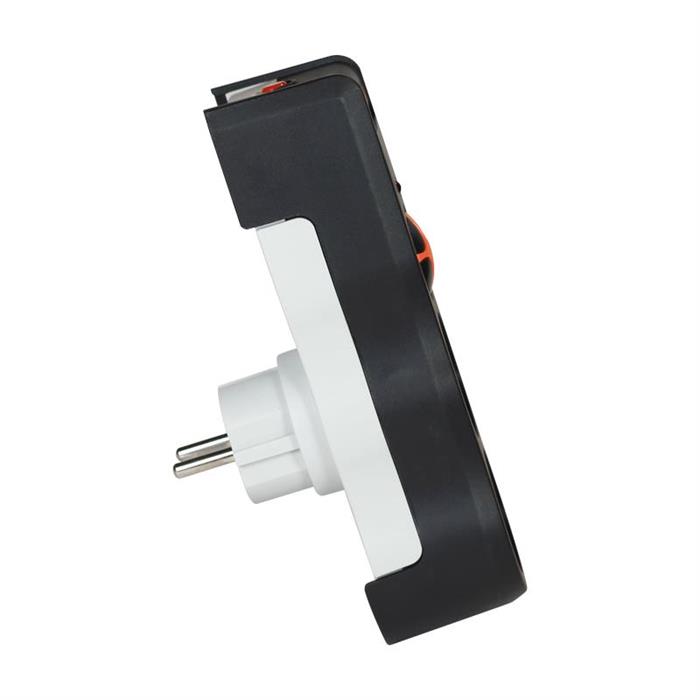 Tunçmatik Powersurge 2-Surge Protection Plug-525 Joule-Black/ Yeni Model - Siyah