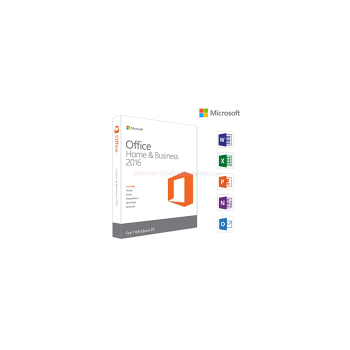 Microsoft Office 2016 Ev ve İş İngilizce T5D-02280 Kutulu